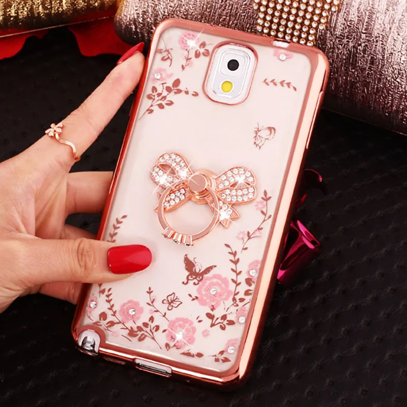 

For Samsung Galaxy S10 Lite S9 Plus S8 S7 Edge S6 Case Silicone Soft Plating Luxury Fashion Cover J2 Prime J5 2017 J7 Cases Ring