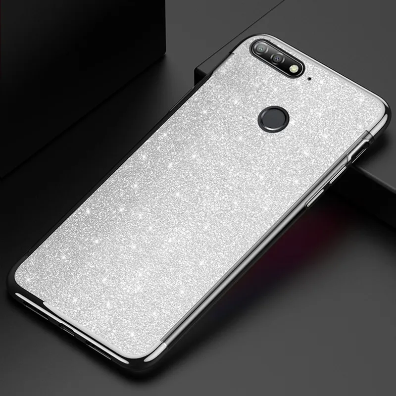 Y6 Prime 2018 Luxury Glitter Soft TPU Case for Huawei Y9 Y7 Bling Phone Shell huawei Nova 3e 3 2i 2 plus |
