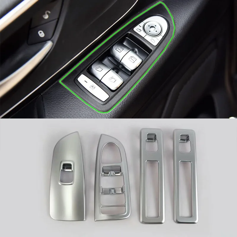 

ABS Inner car accessories window rises cover trims high quality For Mercedes-Benz Vito 2018