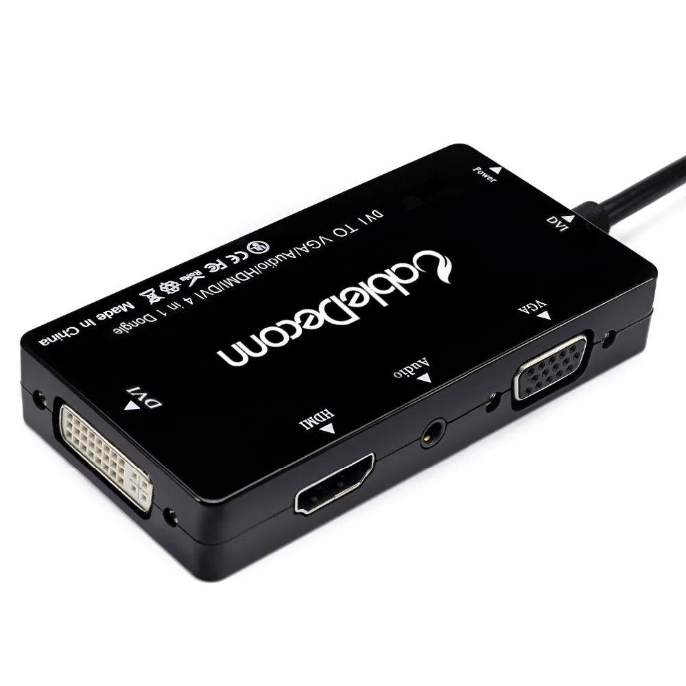 DVI 24+ 1 к HDMI DVI VGA 1080 P 3,5 мм jack аудио с Micro USB мощность 5in1 Кабель-адаптер для компьютеров видео карты компьютеры