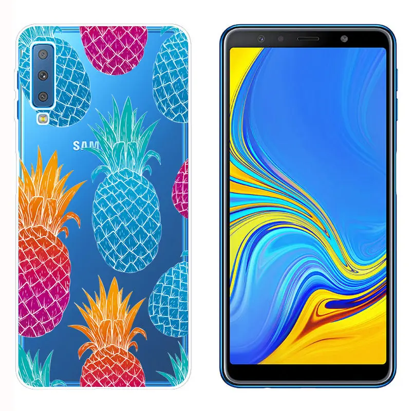 Soft TPU Fundas for Samsung A750 Smart Back Phone Cover for A6 A8 Plus 2018 Galaxy A9 2018 Clear Silicone Case for A520 A7 2018 (13)
