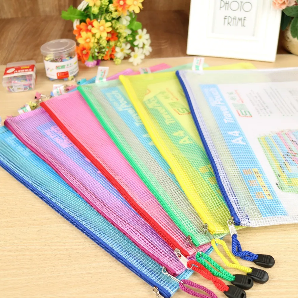 

1 pcs High Quality Waterproof Clear PVC A3 A4 A5 A6 File Document File Bag For Bill Invoice Note File supplies