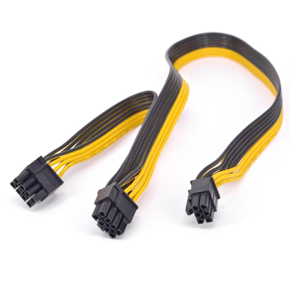 PCI e 6 контактный в 2 порта + 2pin кабель питания express графическая карта двойной 8