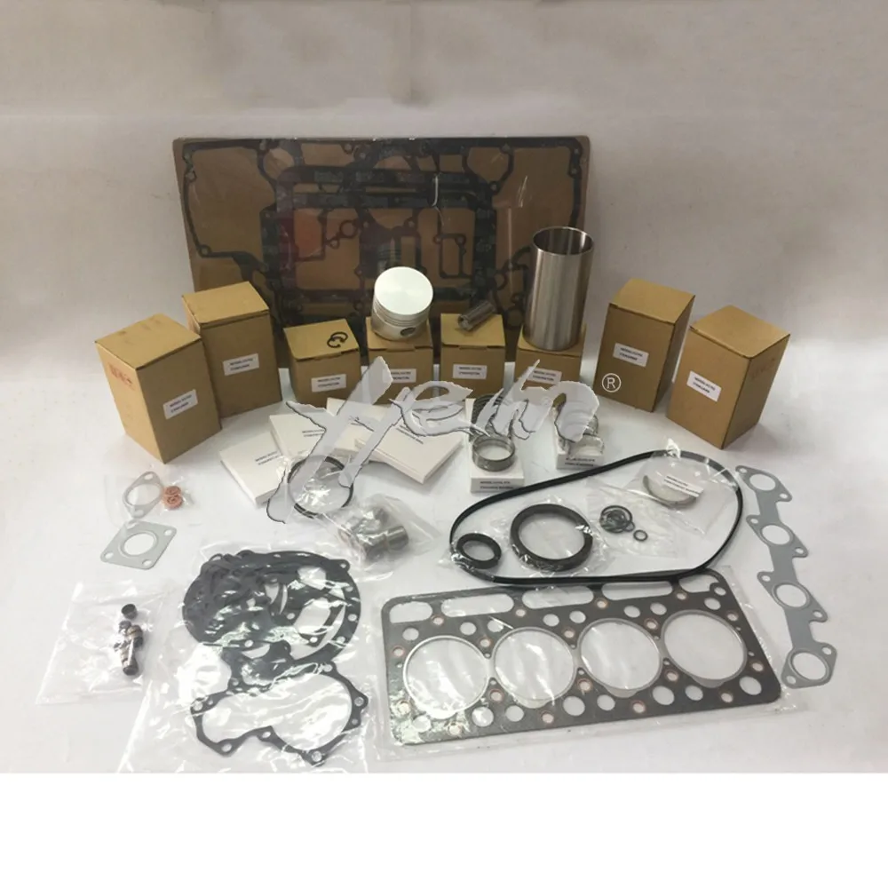 

For kubota tractor engine V1902 repair kit piston + piston ring + gasket set + bearings + con rod assy