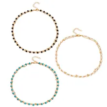 3 шт./компл. индивидуальность простое ожерелье с колье женские модные Многослойные ключицы ожерелье-воротник ювелирные изделия