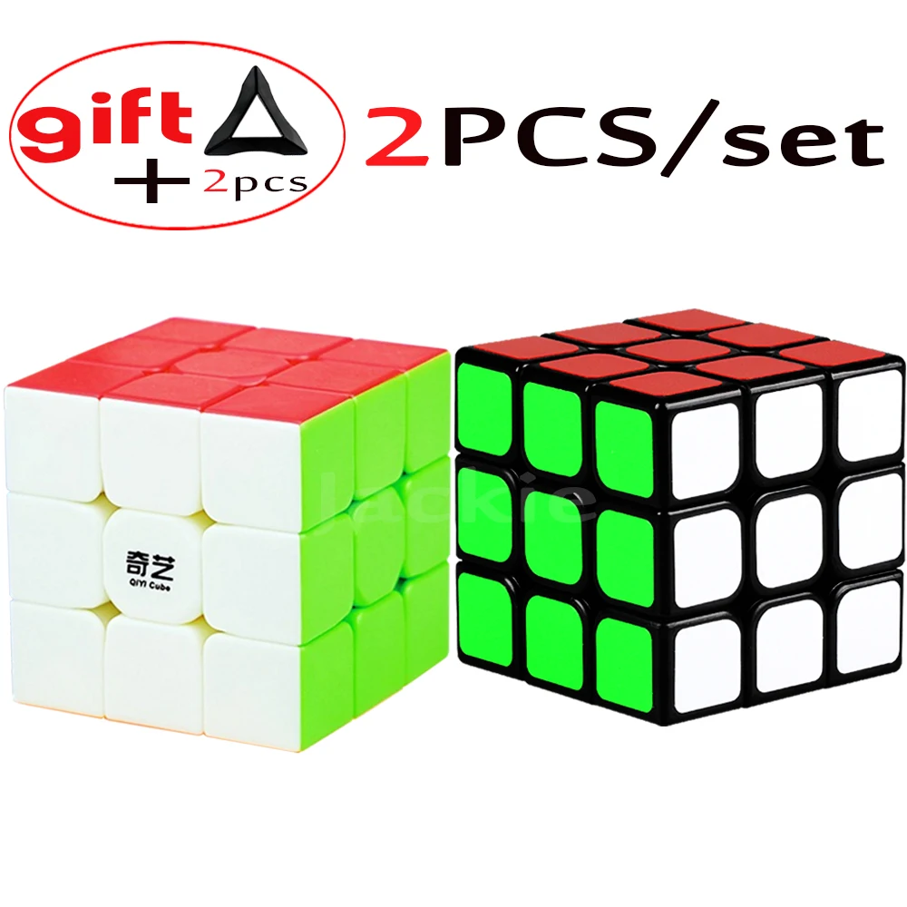 

Two Cube-stands as Gifts 2PCS/set Cubes QiYi Warrior W QiHang Magic Cubes 3*3 3 Layers Speed Cubo Megico 3x3x3 Cubos