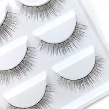 Сценический обнаженный макияж Накладные ресницы естественные густые крест накрест грязные поддельные ресницы ручной работы прозрачные стебли ресницы