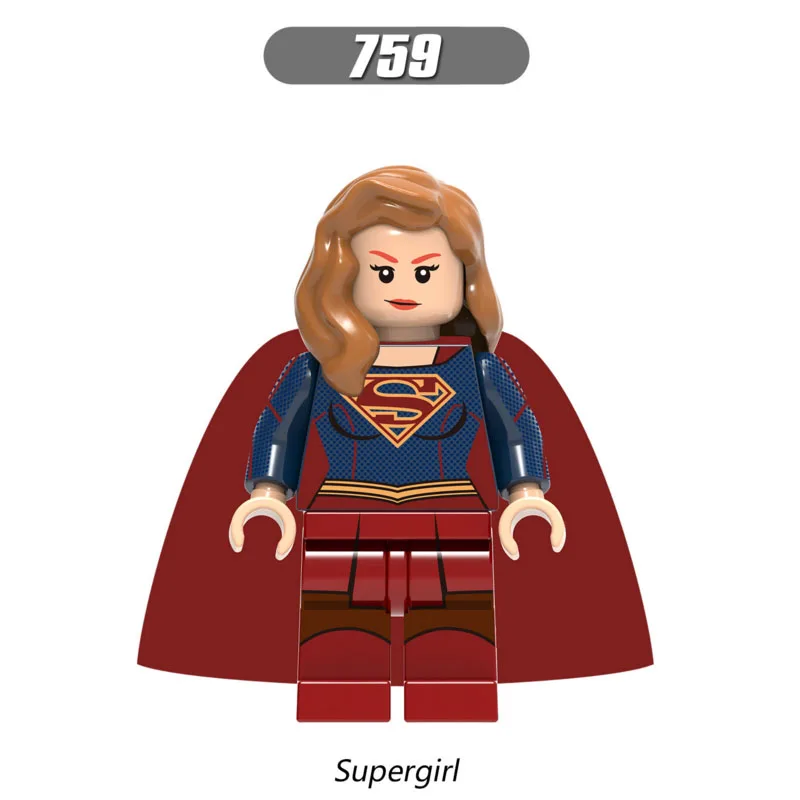 

Single Sale Super Heroes Star Wars 759 Supergirl Model Mini Building Blocks Figure Brick Toy kids gift Compatible Legoed Ninjaed