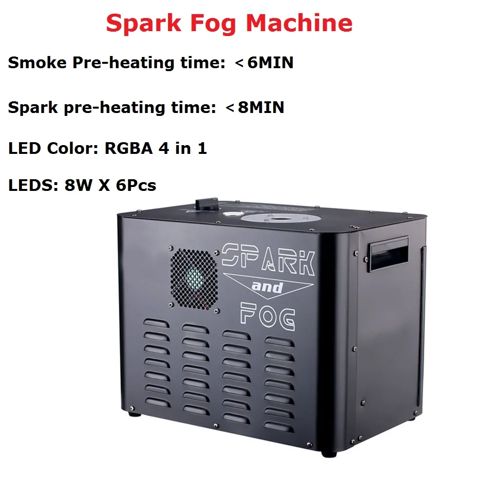 

High Quality 2300W Spark Fog Machine LED Cold Spark Fireworks Sparkular Machine DMX/Remote Control Stage Fogger Machine For XMAS