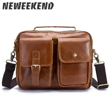 Новинка, мужская сумка через плечо, масло, коровья кожа, Мужская модная сумка-портфель, мужская сумка через плечо, мужская сумка, большие повседневные сумки