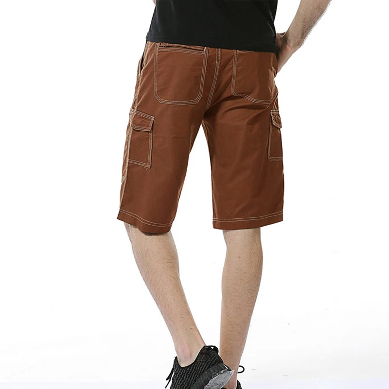Men's Hot 2017 Fashion Summer Calf-length Shorts Cotton Mens popular knee length casual Overalls shorts Shorts Size add 29-40