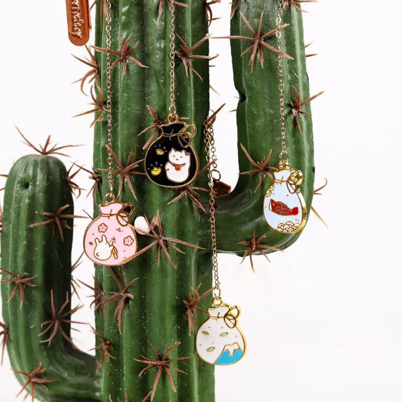 1 шт. металлическая Закладка Kawaii счастливая сумка металлические закладки брелок для клипов закладка для студентов обучения офисные школьные принадлежности канцелярские принадлежности