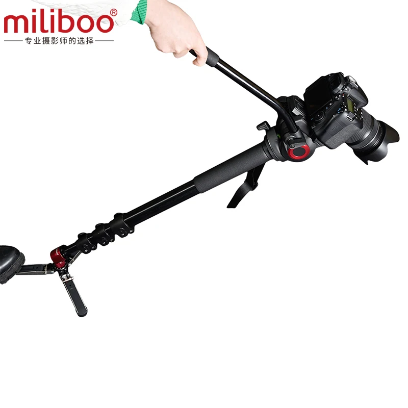  miliboo Professional monopod Aluminum Portable Camera Stand Hydraulic Head tripod stand Unipod Hold