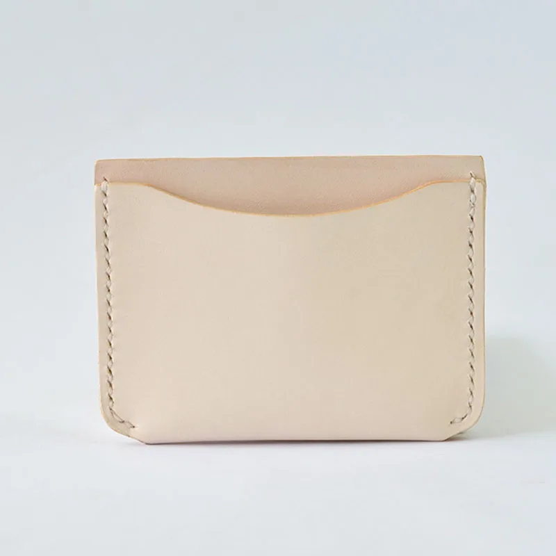 

Genuine Leather Slim Card Cover Retro Handmade Small Wallet for Credit Cards Women visit Card Case Designer Bank Cardholder
