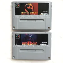 Mortal Kombat серии 1 2 для 16 бит видеоигры картридж сборная карта для EUR/PAL версии игровой консоли