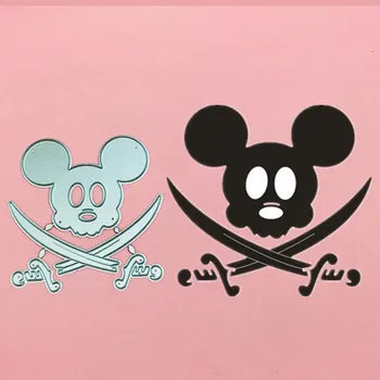 

New Mickey Minnie Black Skull Metal Cut Dies Stencils for Scrapbooking Stamp/photo album Decorative Embossing DIY Paper Cards