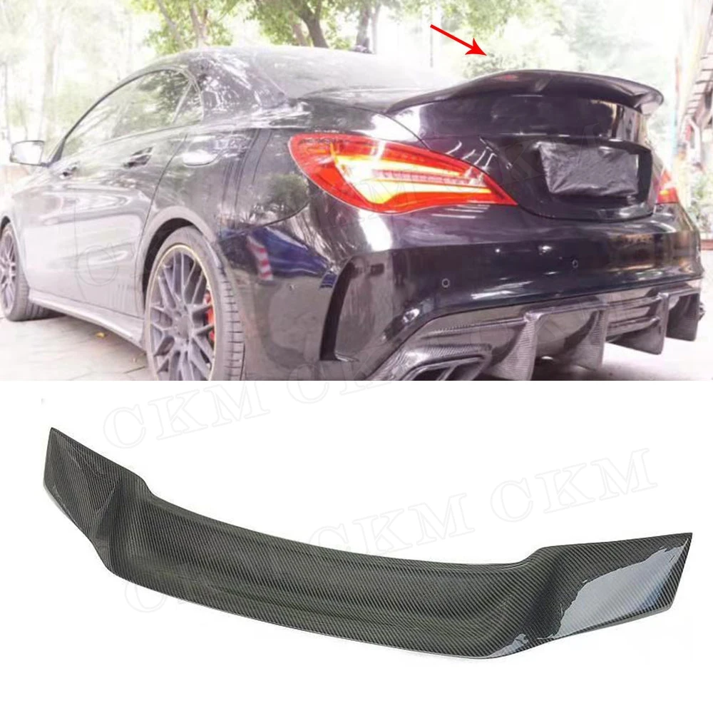CLA класс углеродного волокна задний спойлер багажник крылья для Mercedes Benz CLA45 W117 C117