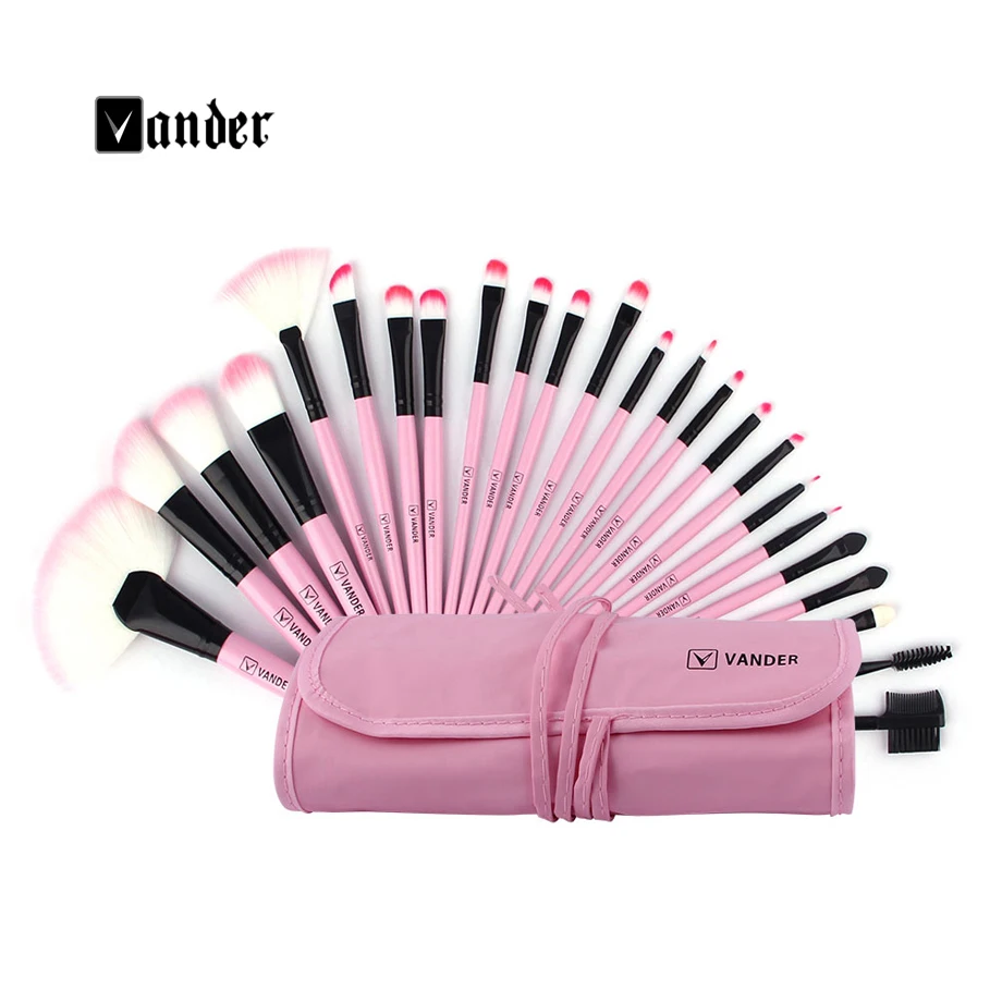 Professional 222432pcs Cosmetic Makeup Brushes Set Blusher Eyeshadow Powder Foundation Eyebrow Lip Make up Kits + Bag (5)