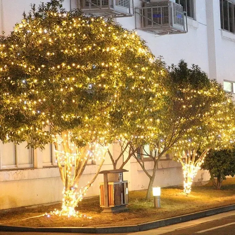 Cortina De elegante decoración Kerstverlichting De Navidad al aire libre Luces LED decoración fiesta luz iluminación De vacaciones