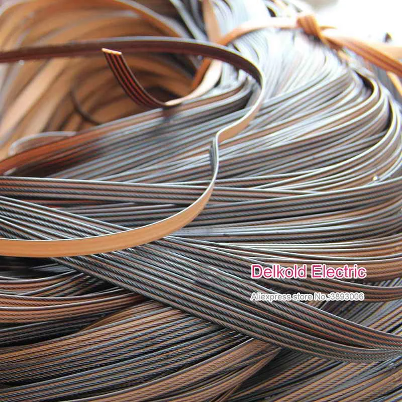 Gradient Flat Synthetic Rattan Weaving Material 