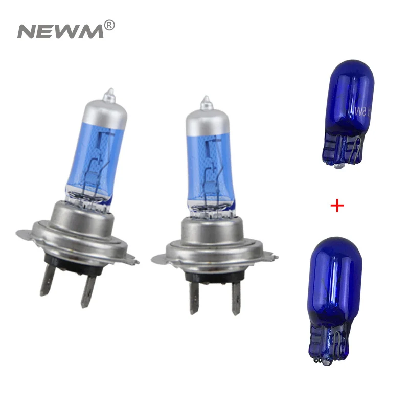 2pcs H7 Halogen bulb 6500K Super White auto headlight Fog light 2 PCS 501 194 W5W
