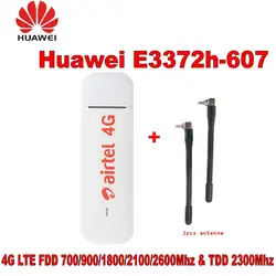 Оригинальная Разблокировки HUAWEI E3372 E3372h-607 150 Мбит/с 4G LTE USB модем плюс двойной антенны Порты и разъёмы Поддержка