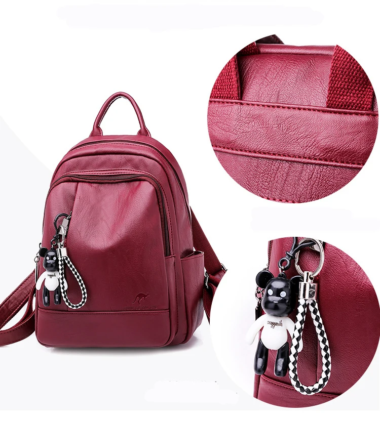 Брендовые женские кожаные рюкзаки, винтажная женская сумка на плечо, рюкзак для путешествий, женский рюкзак, Mochilas, школьные сумки для девочек, Sac a Dos