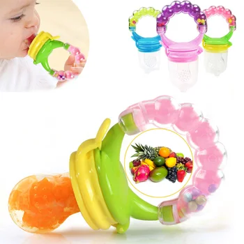 1Pcs Fresh Food Nibbler Baby Pacifiers Feeder Kids Fruit Feeder Nipples Feeding Safe Baby Supplies Nipple Teat Pacifier Bottles 1