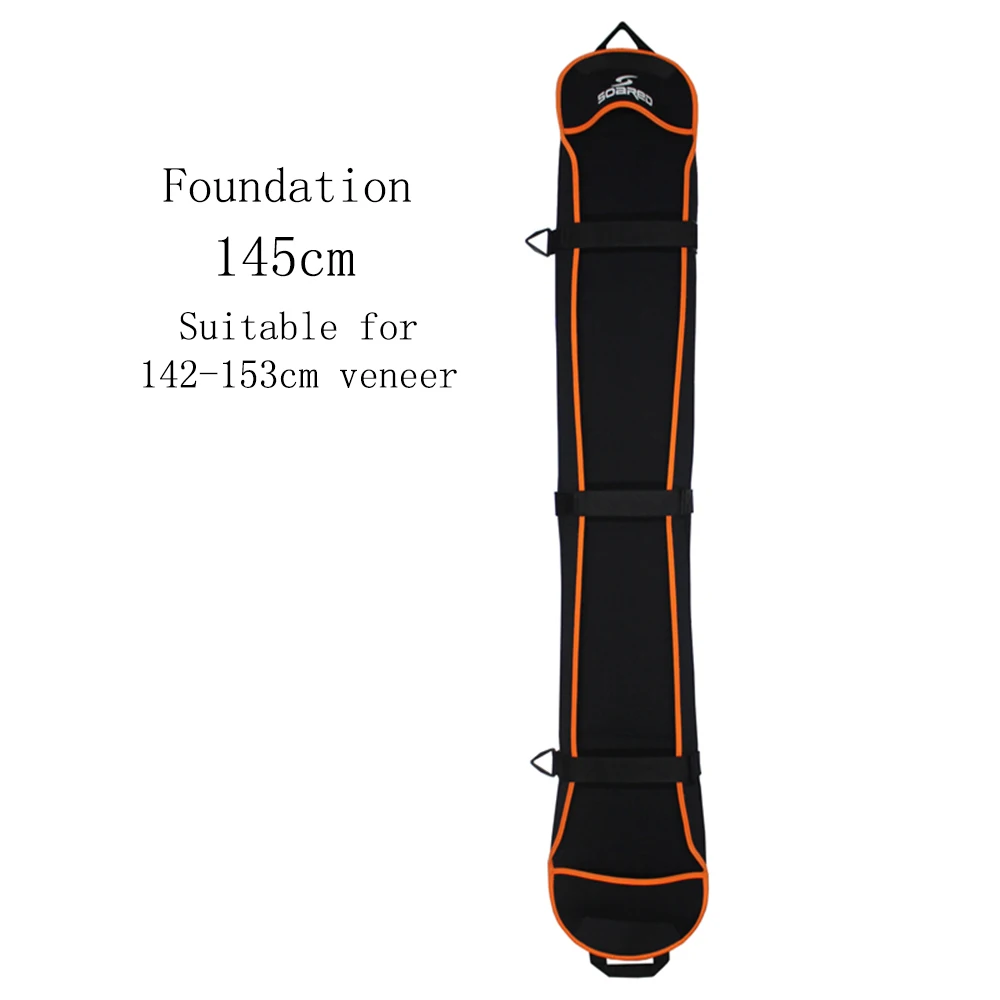 Лыжная сумка для сноуборда ткань для дайвинга покрытие для доски для катания на лыжах устойчивая к царапинам Защитная крышка для монодоски - Цвет: 145 FU BLACK