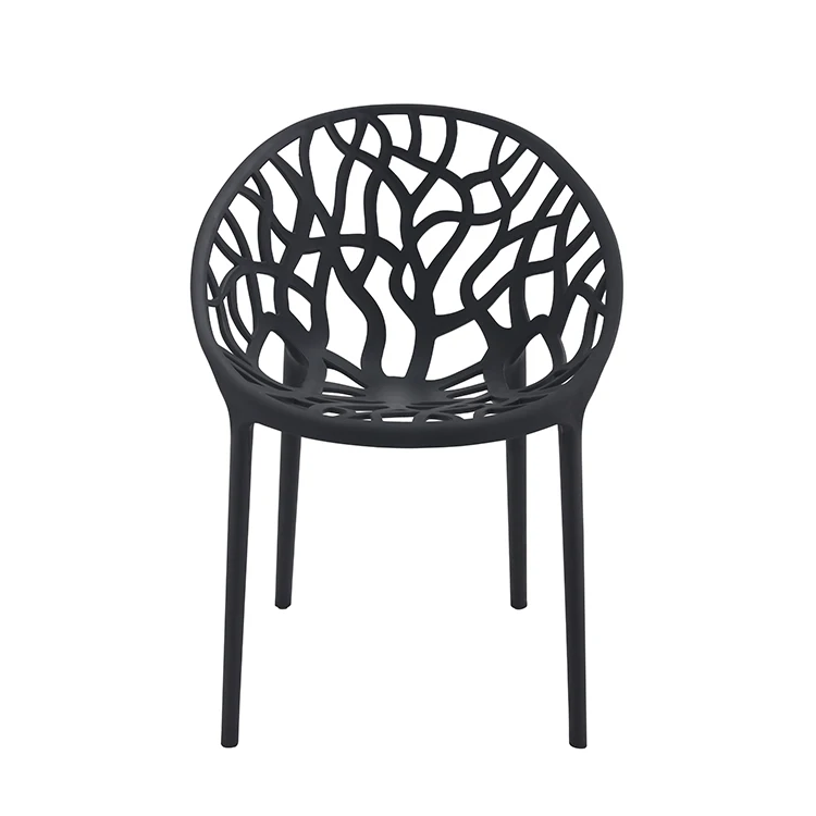Comfortable restaurant outdoor garden chair stackable plastic