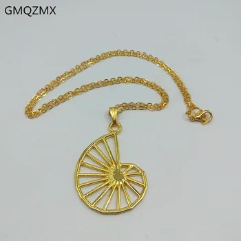 

4-color Theodorus Spiral Pendant necklace - Mathematical Geometry necklace Holiday Gifts Female Jewelry