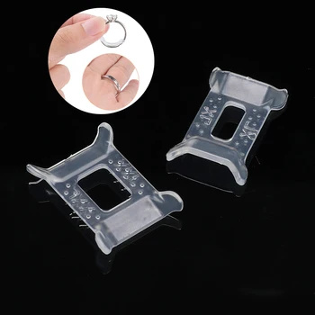 

12pcs Plastic Ring Adjuster Ring Size Adjuster Set Ring Resizing Jewelry Tools Transparent Pad Reducer Jewelry Resizing Tools