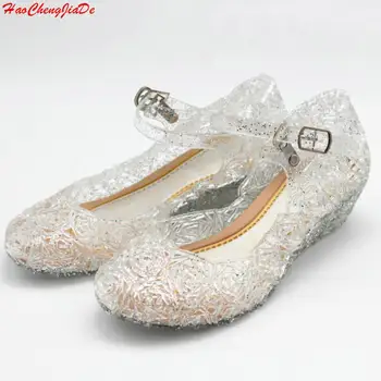 

2018 New Baby Shoes Girls Sandals Anna Elsa Kids Shoes Elsa Princess Party Cosplay Shoes Comfortable Girls Sandals EU Size 25-35