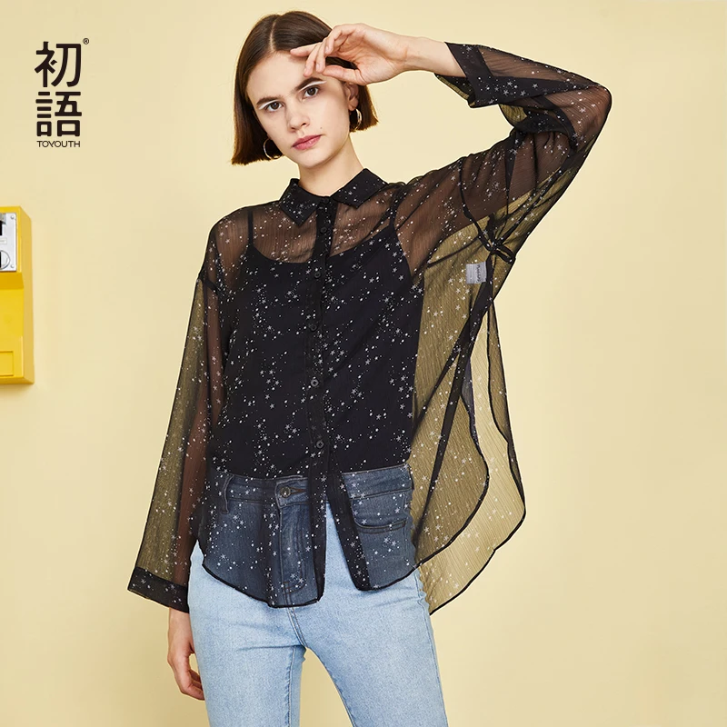 sheer chiffon blouse