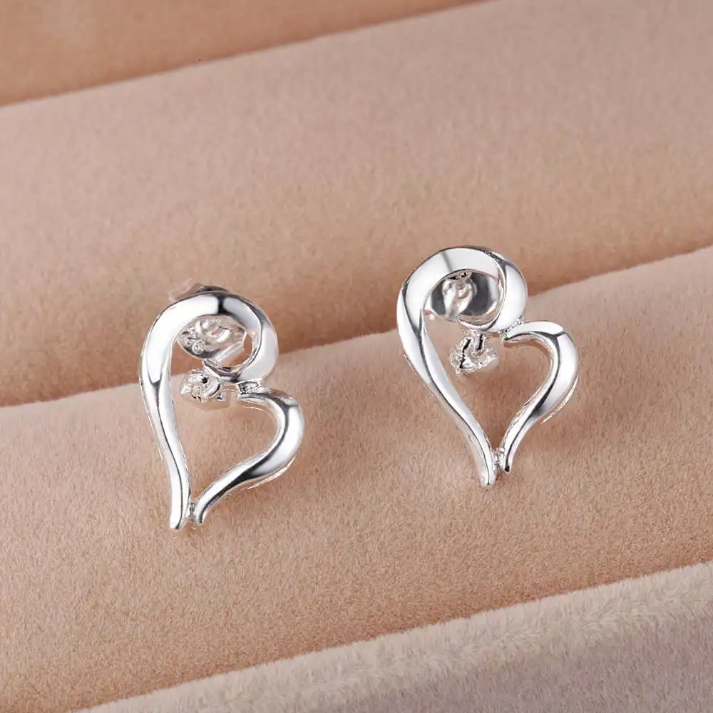 Женские серебряные серьги с надписью B love heart высокое качество оптовая продажа