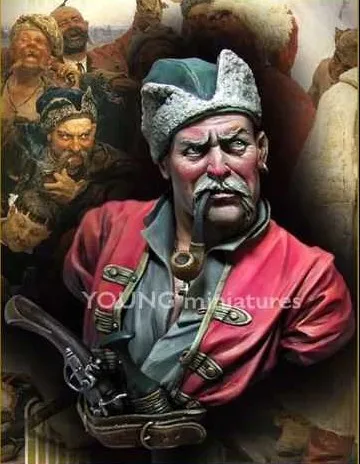 1/10 весы смолы бюст казаки набор для сборки фигурки модель бесплатная