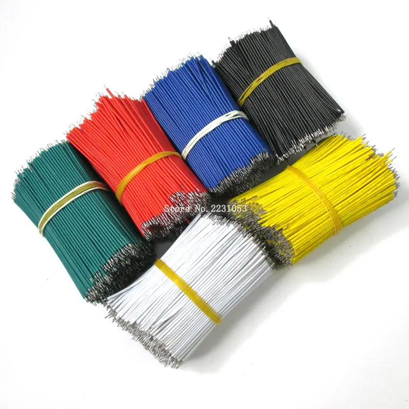 

100PCS/LOT Tin-Plated Breadboard Jumper Cable Wire 8cm 80mm 22AWG Flexible Two Ends PVC Wire Electronic PCB 1007-22AWG