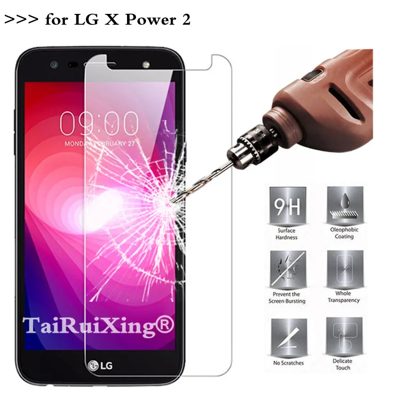 2.5D 0 26 мм 9H Закаленное стекло протектор экрана для LG X Power 2 II M320 M320N закаленная