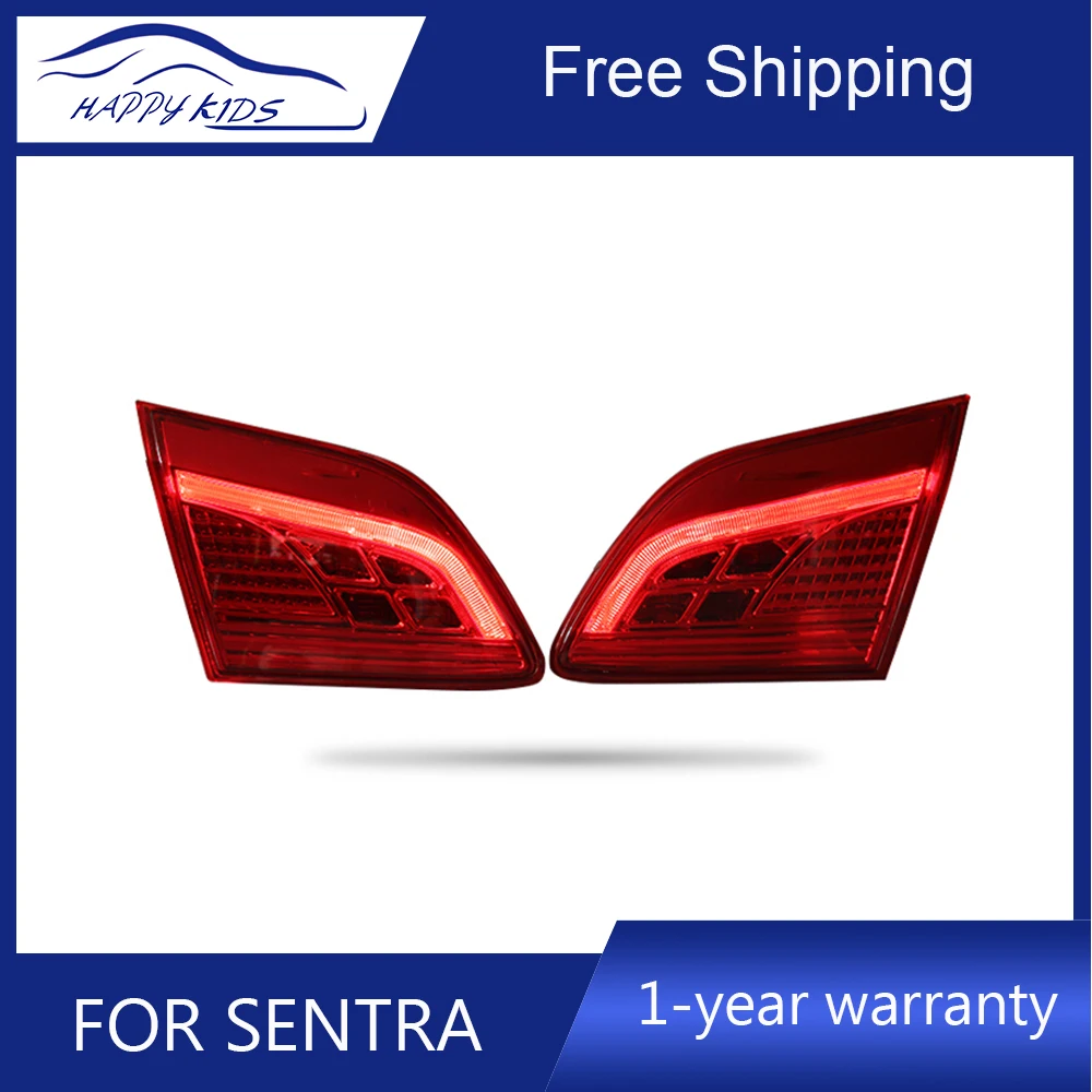 Free ship by Ems High Quality 2 PCS Led Tail lights For Nissan Sentra Sylphy Tail Lights rear Lights+Brake+Park+Signal lights