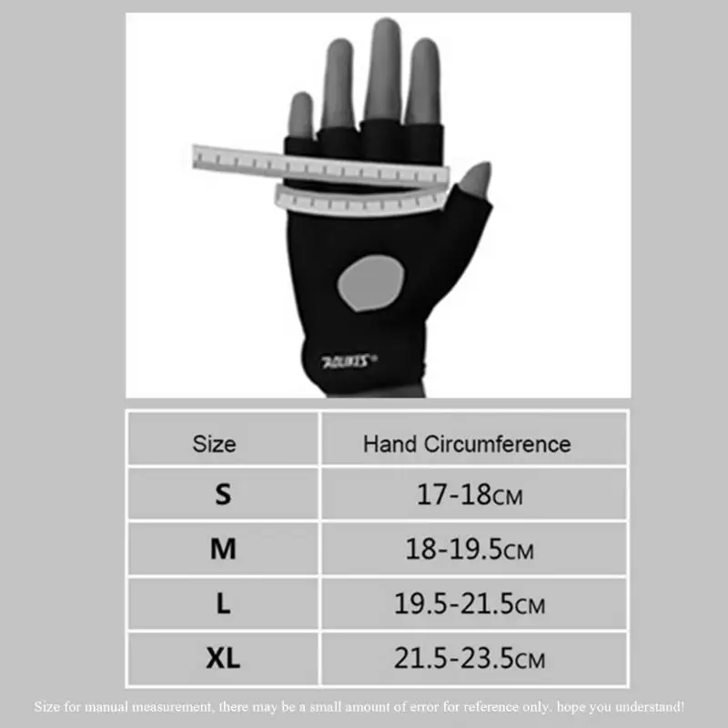 1 Pair Anti-skid Breathable Gym Gloves Men Women Body Building Training Sport Dumbbell Fitness Exercise Weight Lifting Gloves