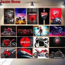 Ducati Corse Placa Sinal Do Metal Da Lata Do Vintage Bar Pub Garagem Placa Decorativa Pintura Ferro Motor Motorcylce N280 Da Arte Adesivos de Parede