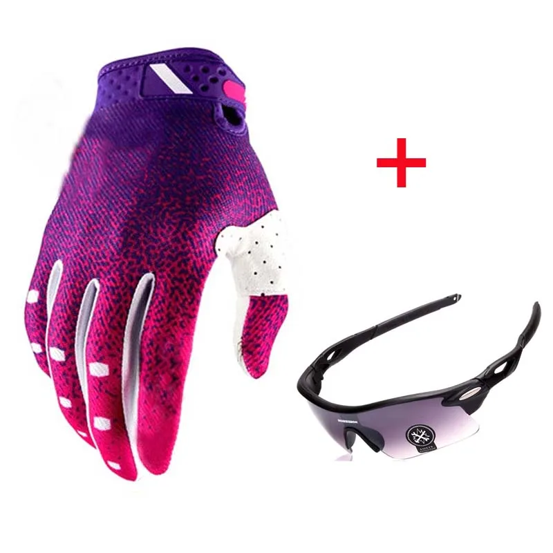 2019 Cycling Gloves Full Finger Sport MTB Bike Moto Motorcycle Racing Gloves Men Women Bicycle Long Finger Gloves With Glasses