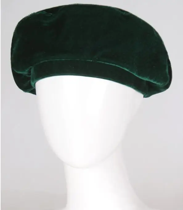 Зимняя женская шапка, винтажные береты, шапка, Pillbox, Gorras Planas, мужские шляпы, берет, Boinas Mujer, бархатная шапочка