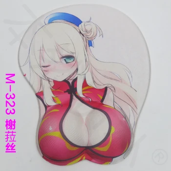 

Sexy Big Soft Breast 2016 new version Japanese anime 3d mouse pad wristbands Cartoon Creative sexy mouse pad Chest mouse pad