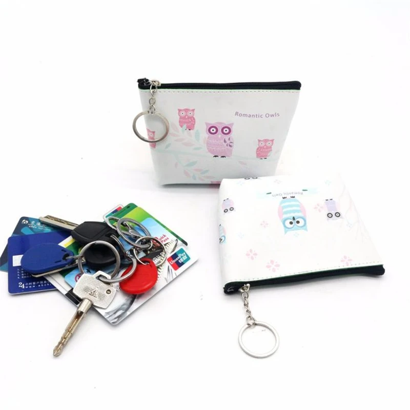 New Fashion Women Girls Lady Leather Small cute owl  Wallet Coin Purse Clutch Bag 11