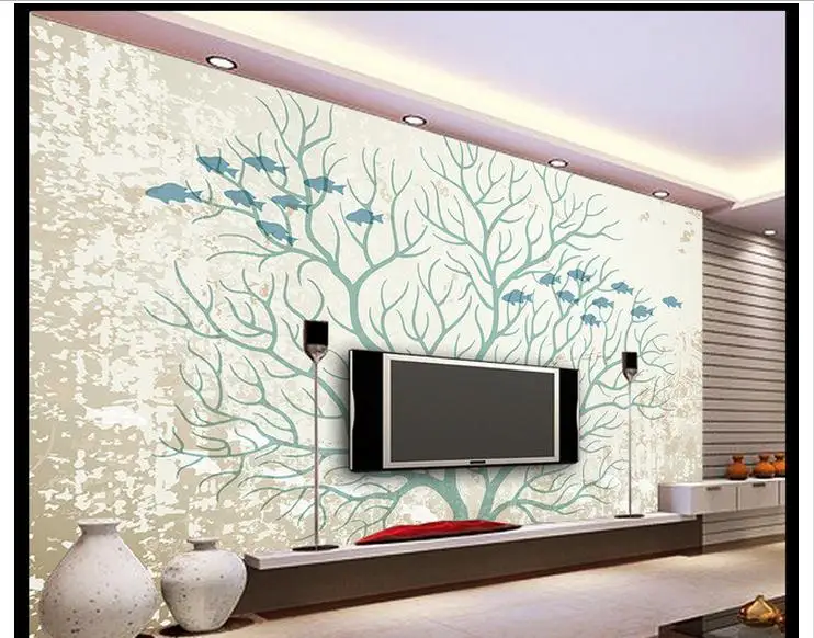 3D обои cuetom настенные нетканные ручная работа|3d wallpaper|non-woven wallpaperwallpaper tree |