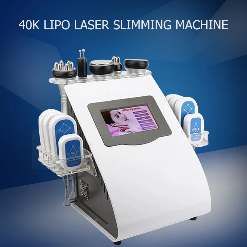 US $550.68 40k Ultrasonic Liposuction Cavitation 8 Pads LLLT Lipo Slimming Machine Vacuum RF Skin Care Salon Spa Equipment