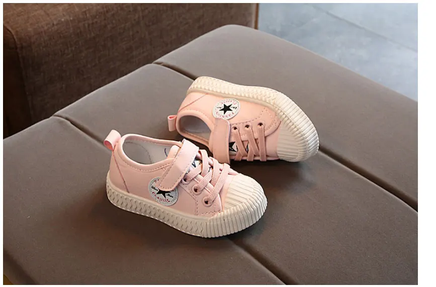 Linnonong/2019 новые детские кроссовки, модная классическая Весенняя парусиновая обувь для маленьких мальчиков и девочек, Мягкая Белая обувь на
