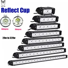 OWL-LED 20w 120w 180w 240w 300w Led Chip Work Light Bar Spot / Flod Offroad Boat Led Lamp UTE SUV ATV Truck Driving Light Bar