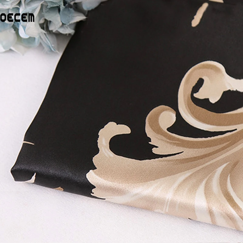 

Unique Polyester Satin Fabric Meter Silk Charmeuse Silk Tissus Imitate Silk Fabric For Women Dress 50*150CM
